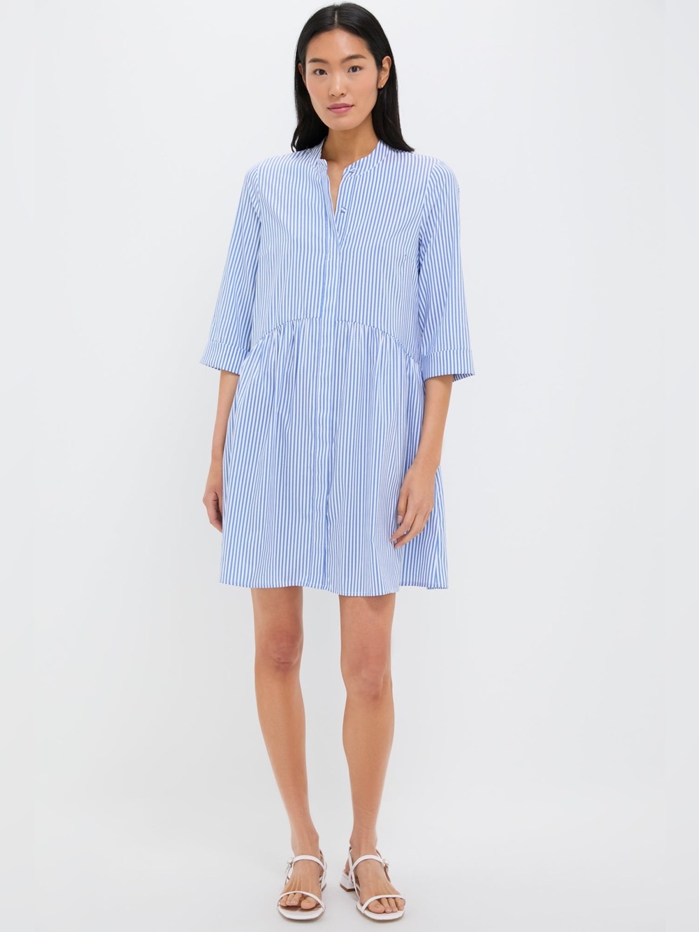 TUCKERNUCK
Blue Stripe Royal Shirt Dress Sz XS
